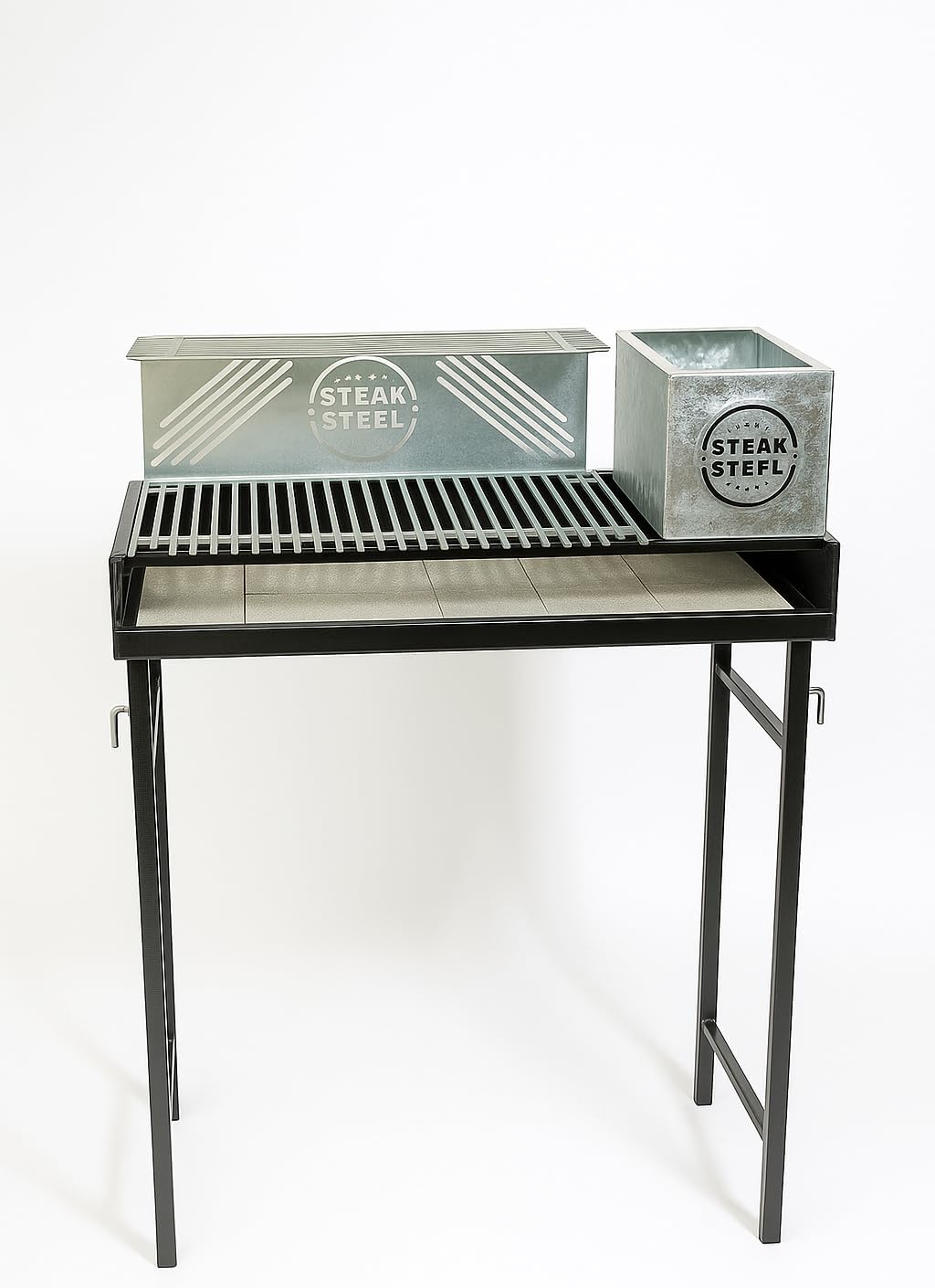 Churrasqueira Parrilla Argentina Portátil Steak Steel Grelha...