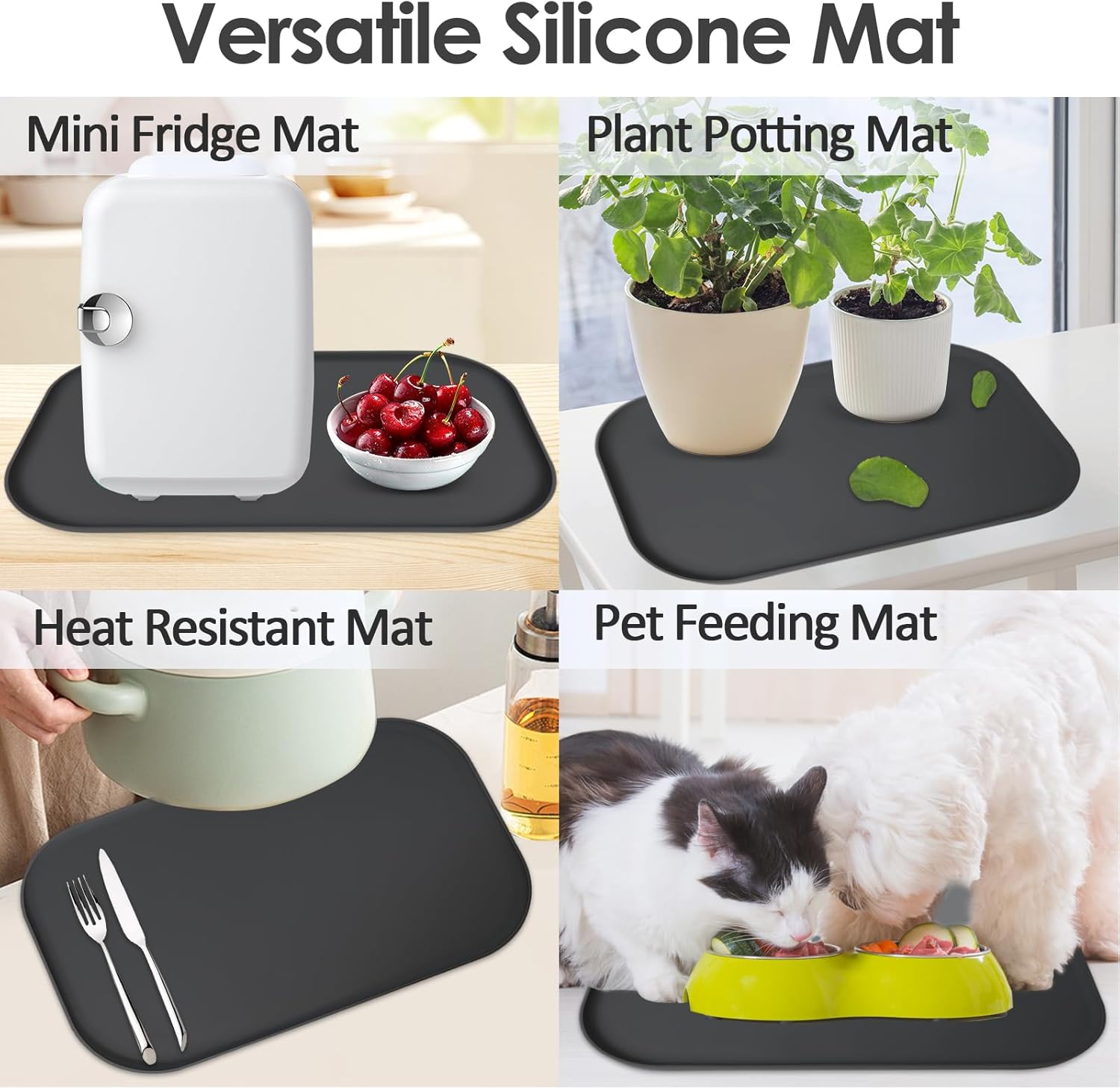 TOHONFOO Tapete de silicone para cafeteira com bordo, 43 cm ... - Image 7