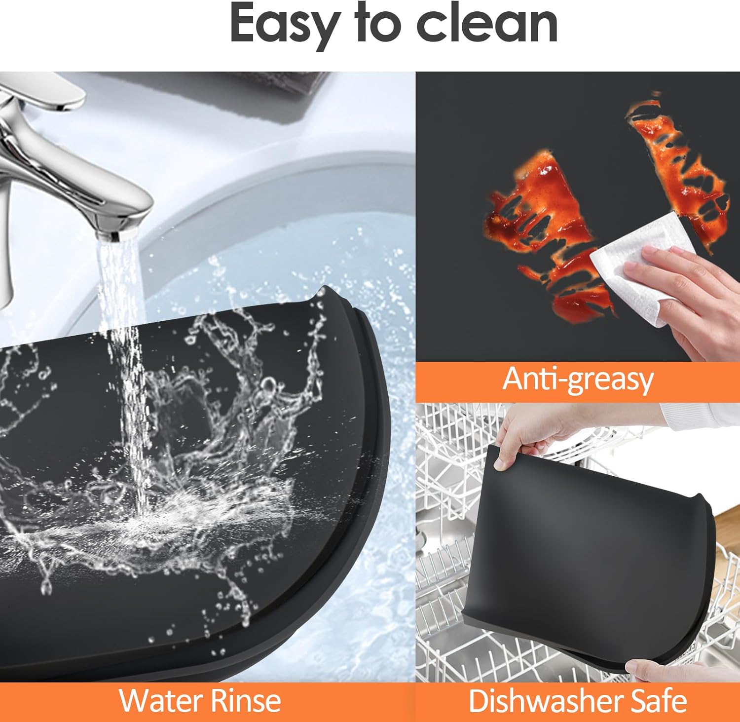 TOHONFOO Tapete de silicone para cafeteira com bordo, 43 cm ... - Image 6