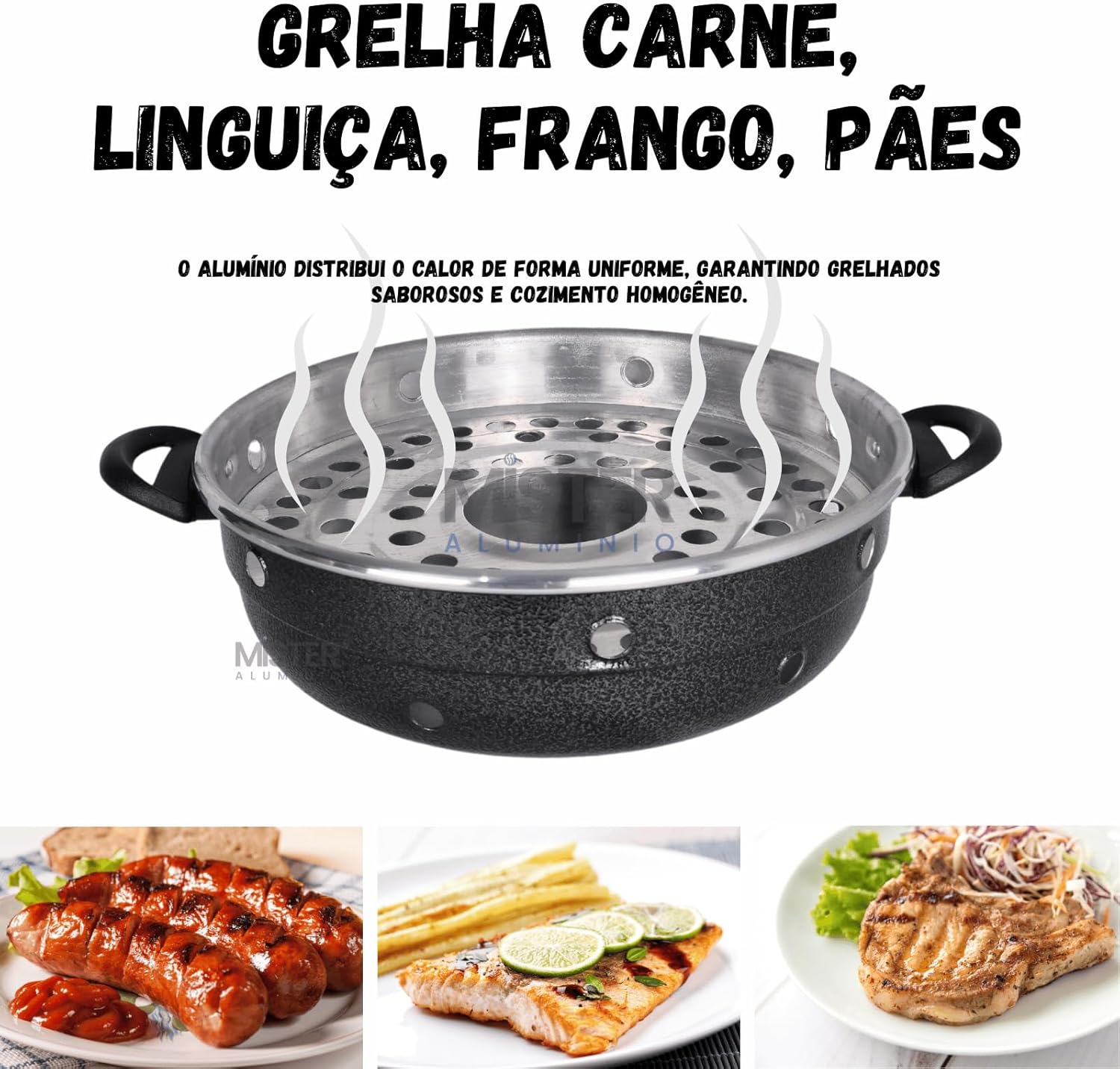 Churrasqueira Grill Vigorosa Multiuso para Fogão em Alumínio... - Image 5