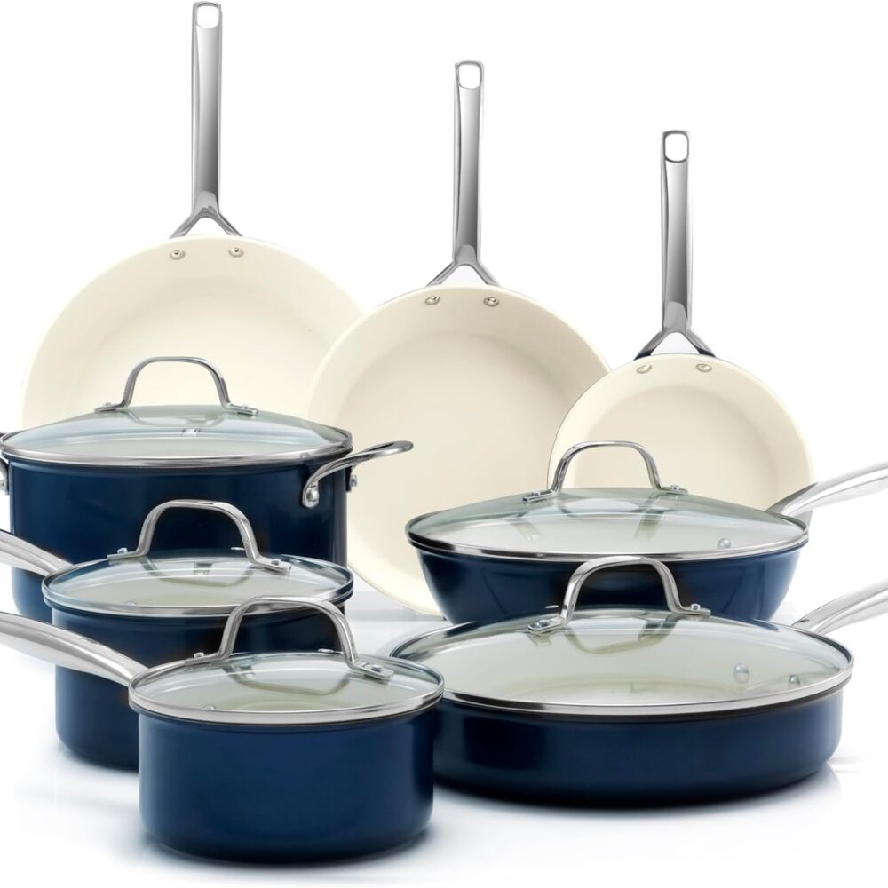 GOTHAM STEEL PRO Conjunto de panelas de cerâmica antiaderent...