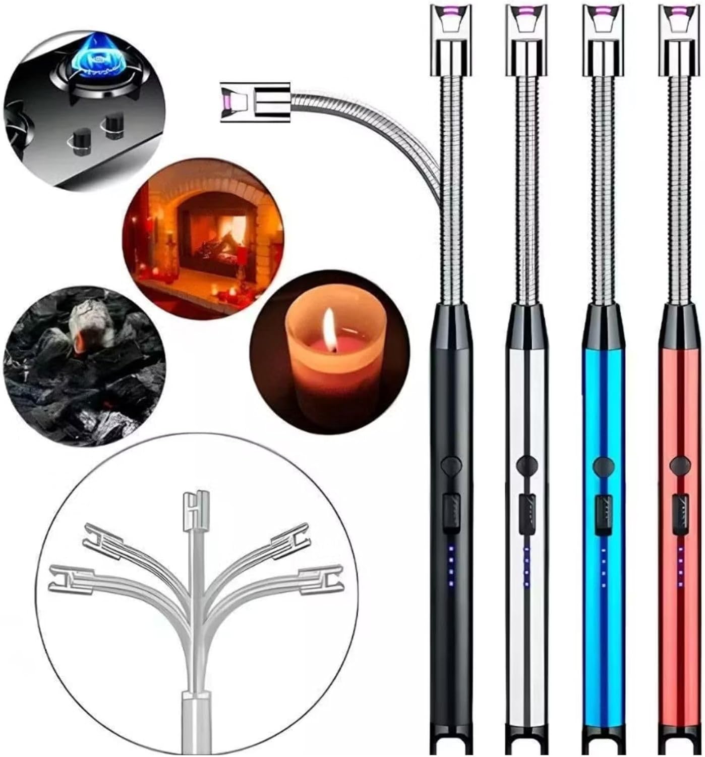 Isqueiro Acendedor Elétrico Recarregável USB para Fogão, Vel... - Image 6