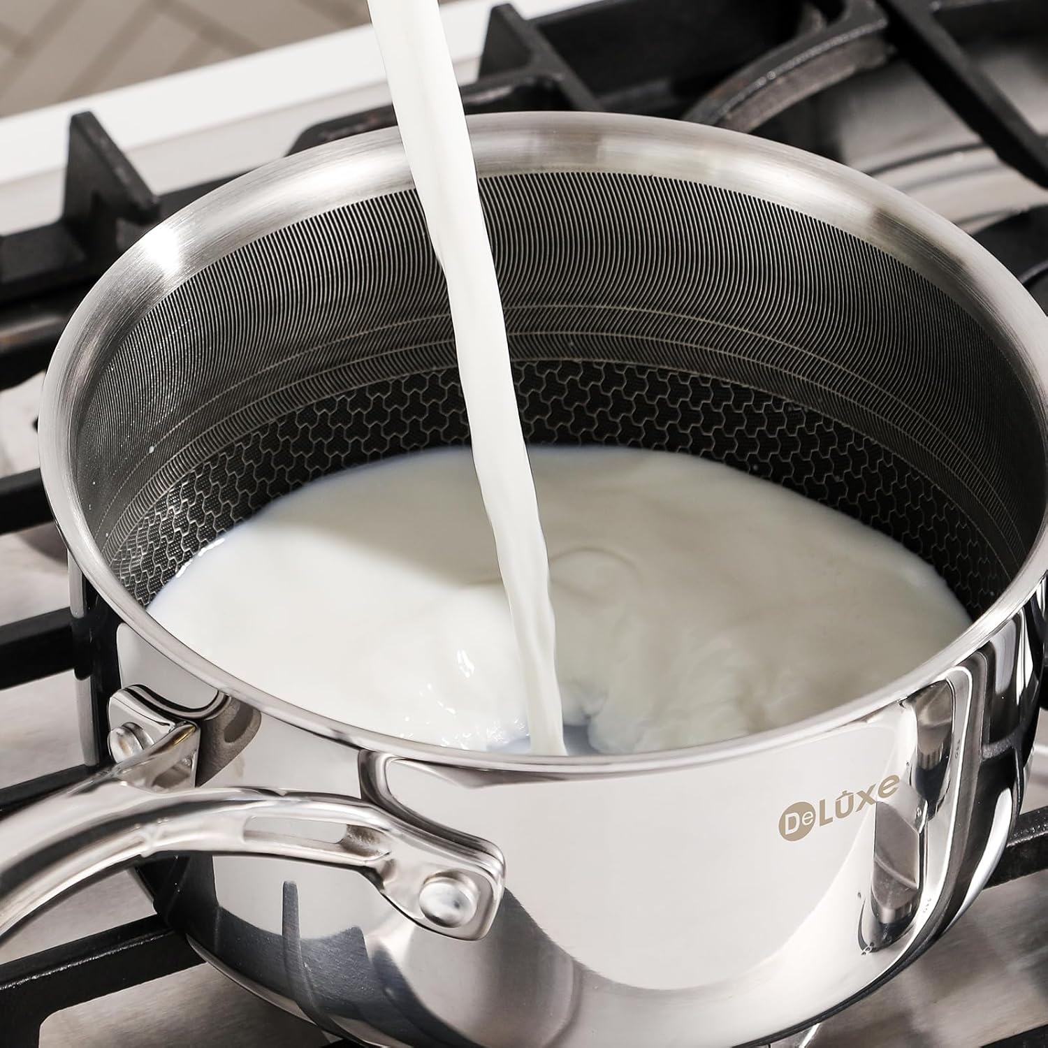 DELUXE Conjunto de panelas híbridas antiaderentes de 6 peças... - Image 4