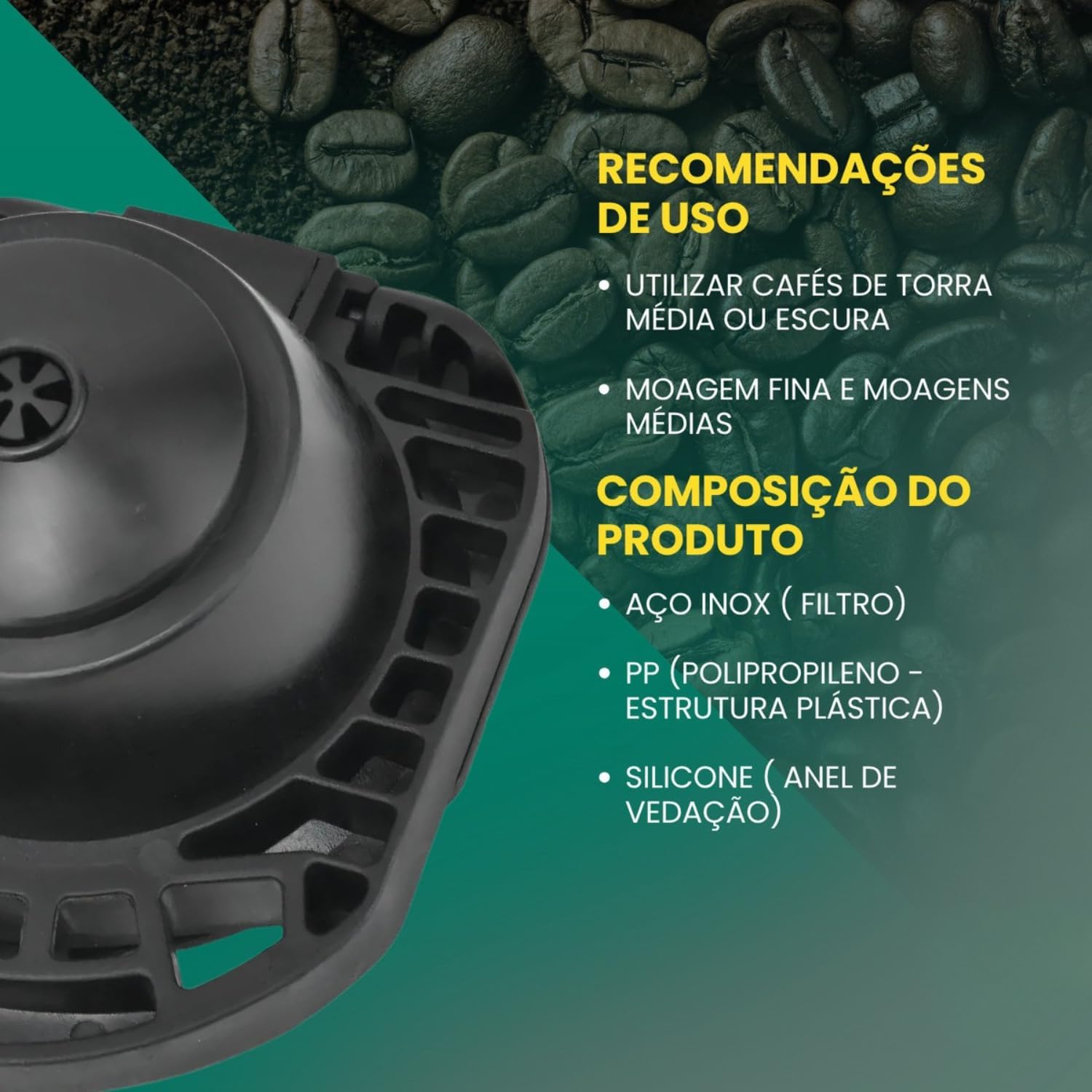 Adaptador Reutilizável Cápsula de Café Para Máquina Dolce Gu... - Image 2