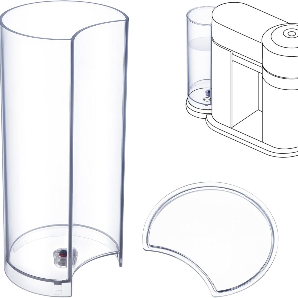 Feekoon Reservatório de tanque de água e tampa de substituiç...