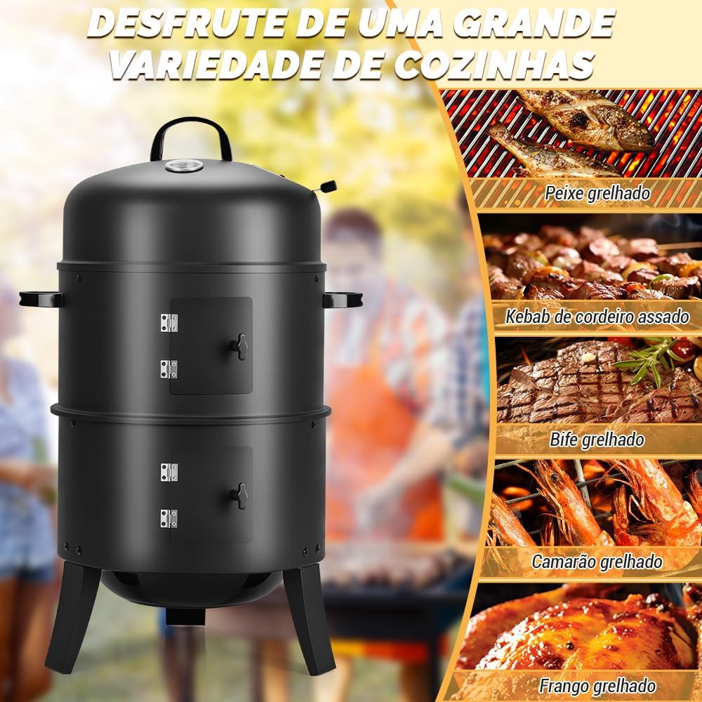 Churrasqueira Inox a Carvao, Forno 51.5cmx81.5cm, Prato de A... - Image 6