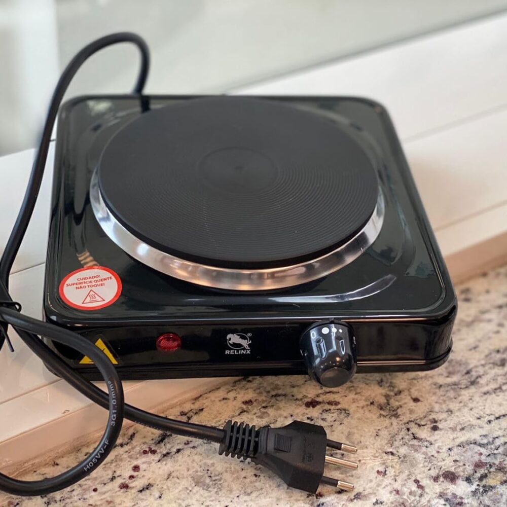 Fogareiro Fogão Elétrico 1000 Watts Cooktop Qualquer Panela ...