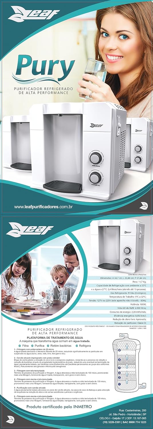 Purificador de água Leaf Pury branco refrigerado 220V | É bom mesmo? Descubra antes de comprar - Image 4