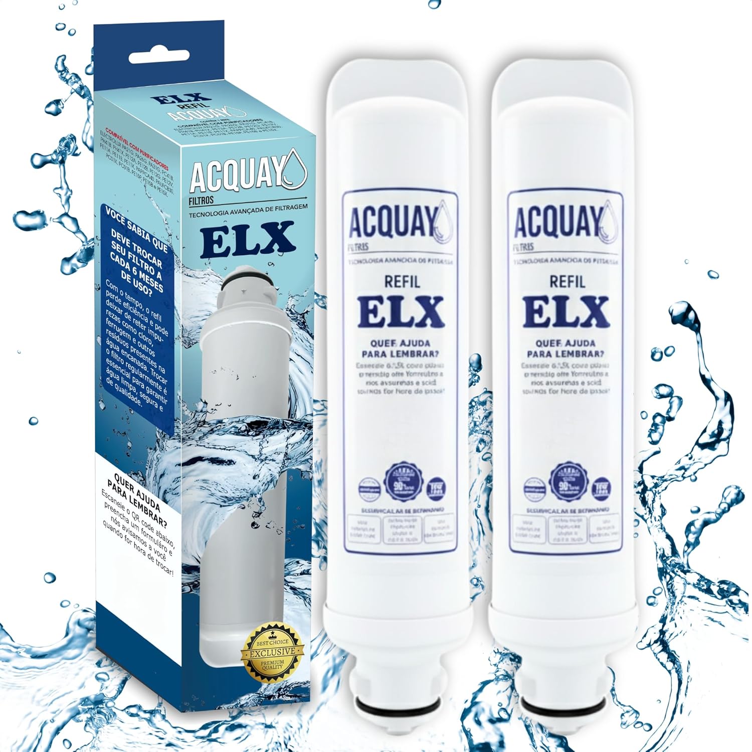 Kit 2 Refil Filtro de Água ELX ACQUAY Compatível a Electrolu... | É bom mesmo? Descubra antes de comprar