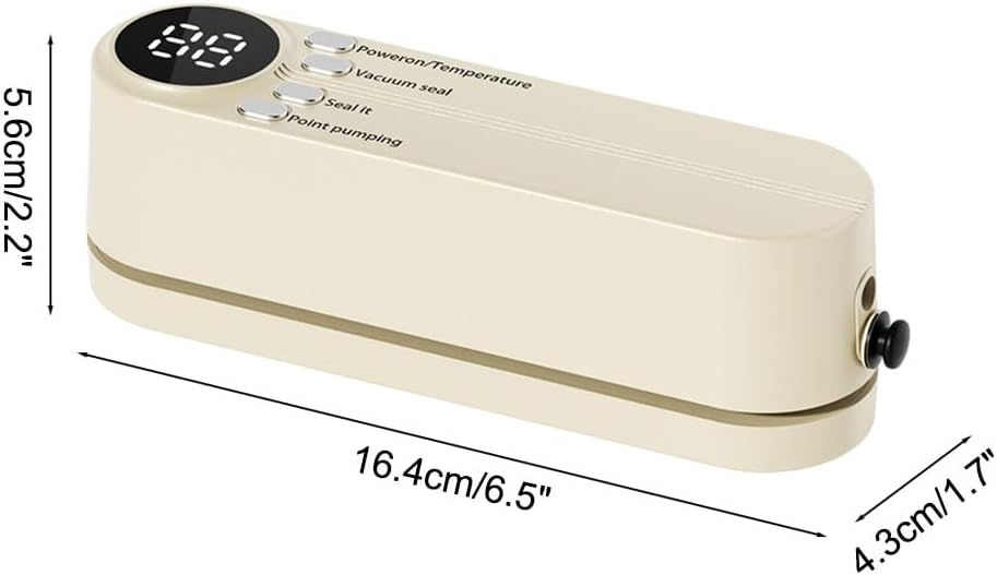 Mini seladora de bolsa, seladora a vácuo portátil sem fio co... - Image 2