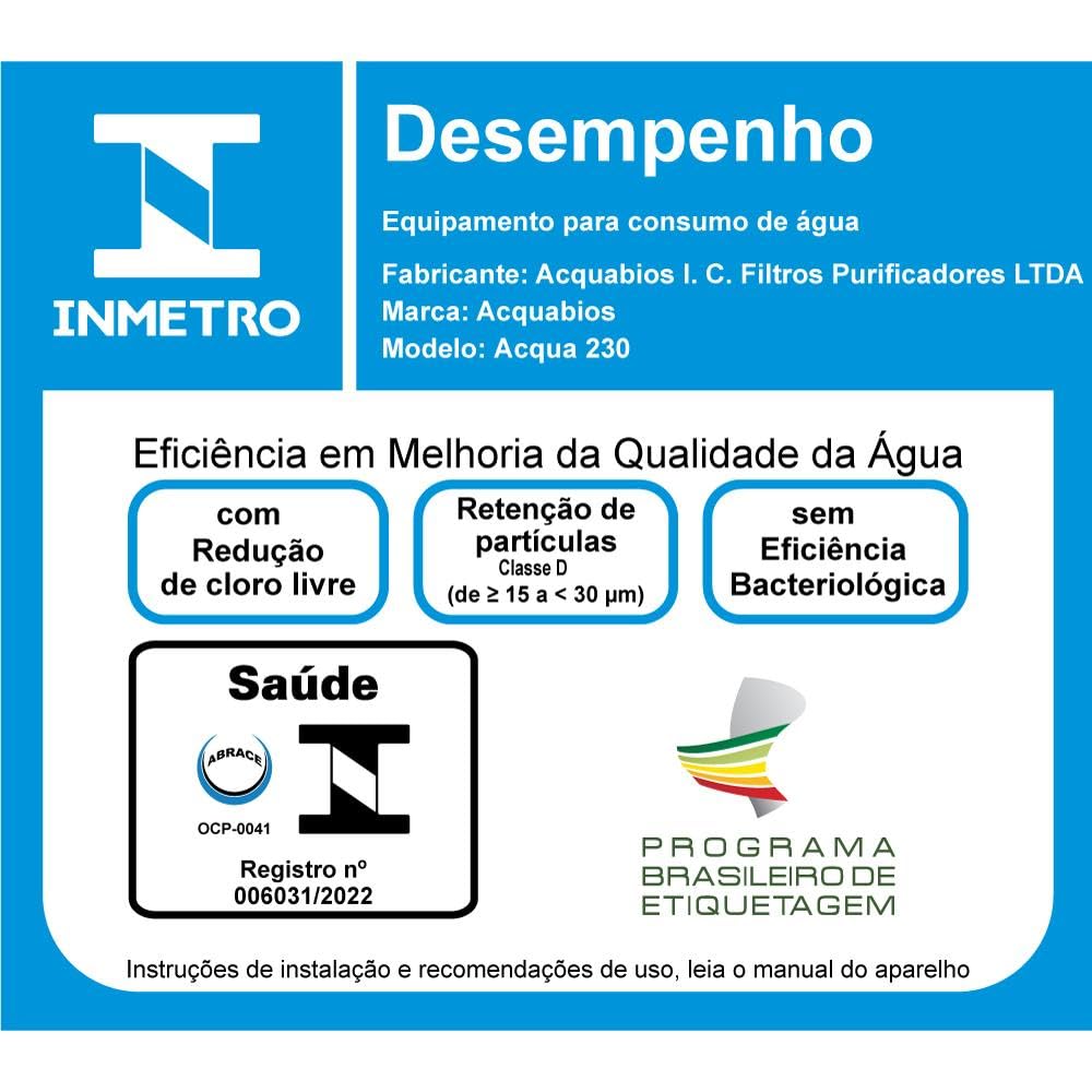 FILTRO ACQUABIOS ACQUA 230 BRANCO TAMANHO 9 3/4” CARBON BLOC... | É bom mesmo? Descubra antes de comprar - Image 4