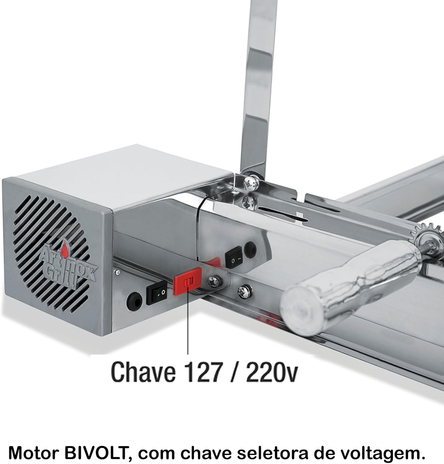 Churrasqueira Gira Grill Artinox - 100% Inox - 6 Espetos Gir... - Image 8