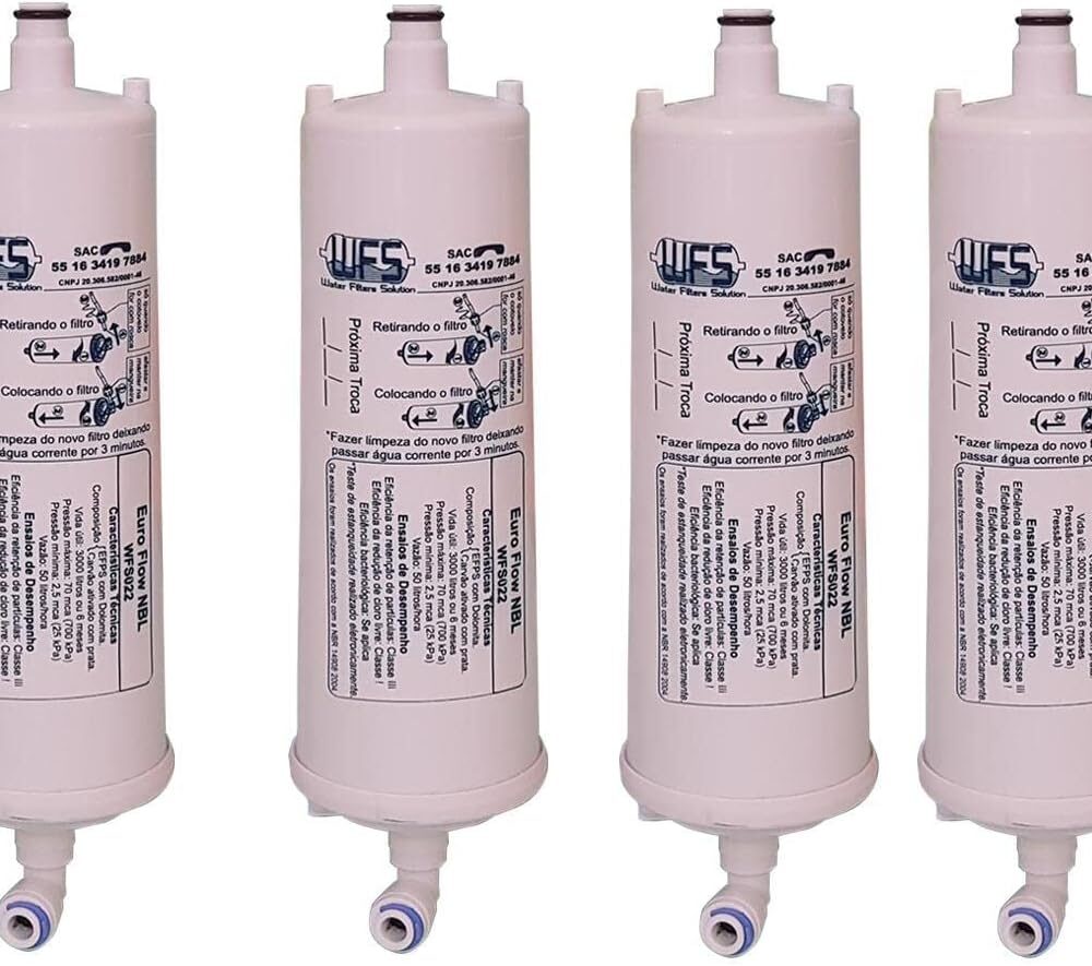 Kit 4 Filtros Refil Purificador Europa Noblesse Da Vinci Cta | É bom mesmo? Descubra antes de comprar