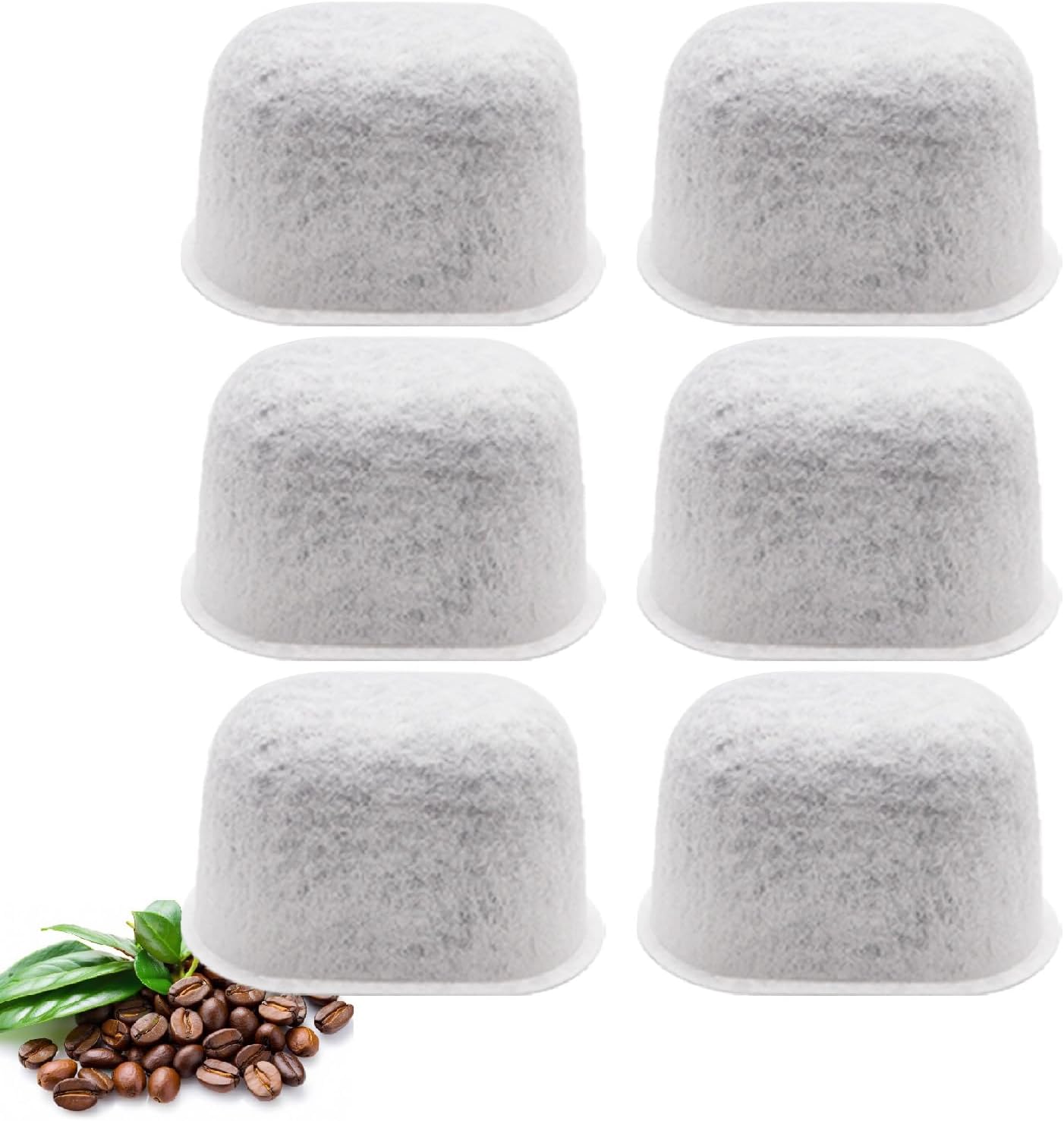 Pacote com 6 filtros de café carvão de substituição para fil...