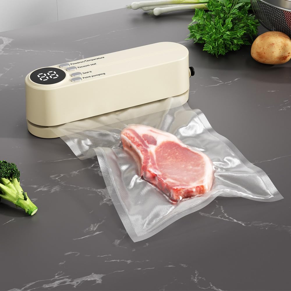 Mini seladora de bolsa, seladora a vácuo portátil sem fio co... - Image 3