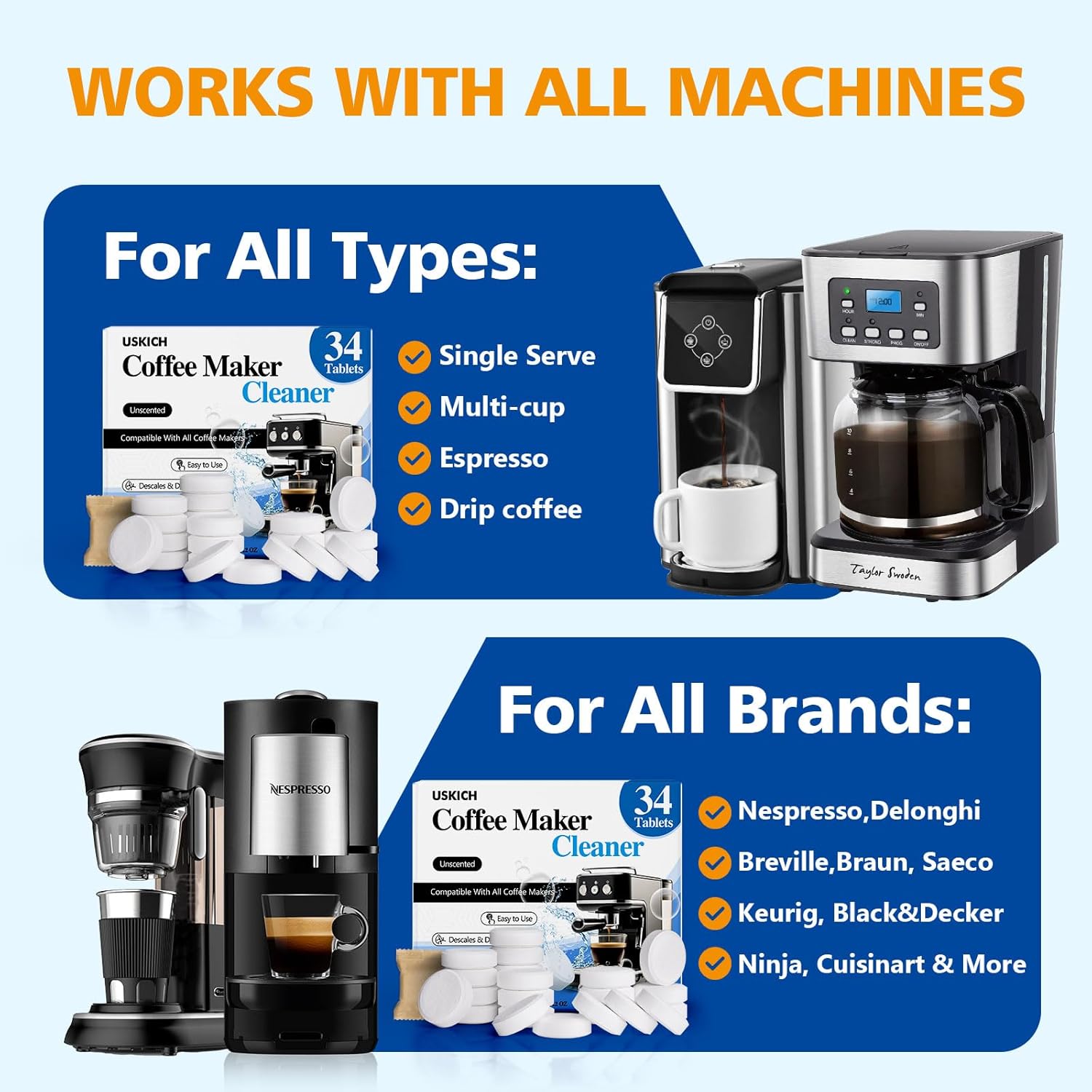 Limpador de máquina de café, descalcificante, pacote com 34,... - Image 6