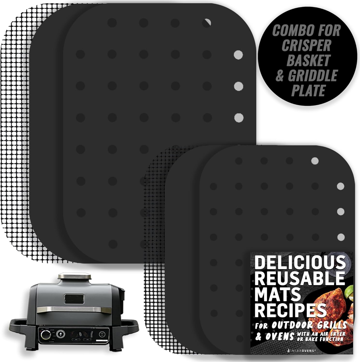 INFRAOVENS Forros De Grelha Para Churrasqueira E Fumante Ao ...