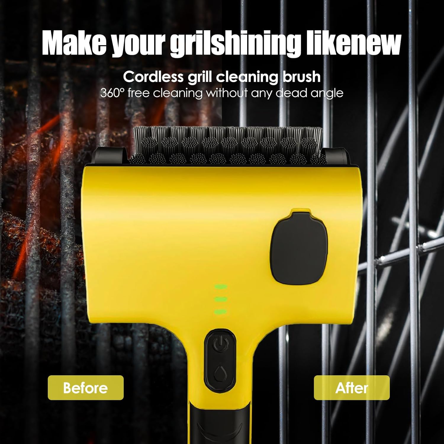 Suteng Escova De Limpeza Para Grelha Elétrica Com Caixa Líqu... - Image 3