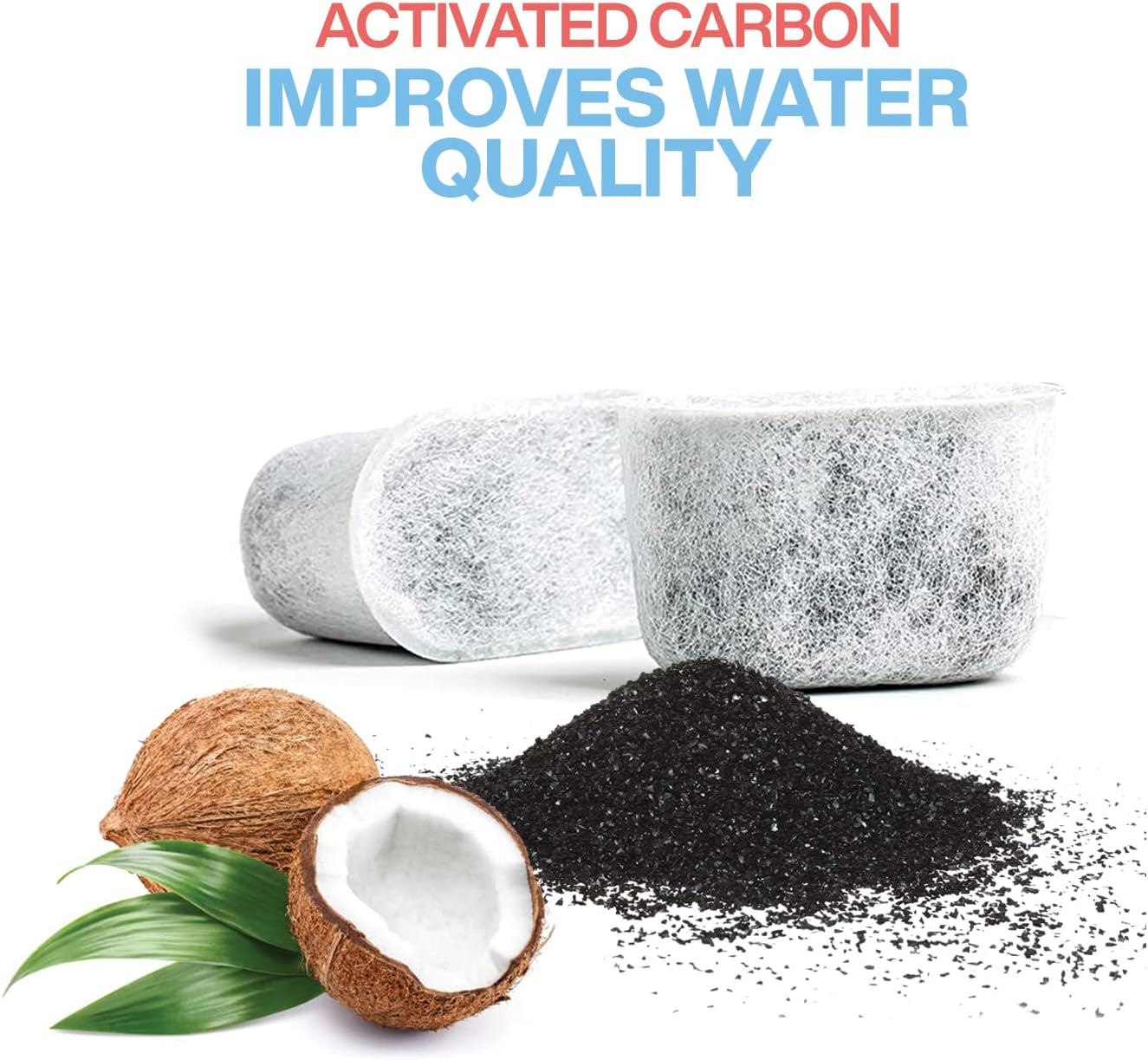 Pacote com 6 filtros de água de carvão de substituição para ... - Image 2