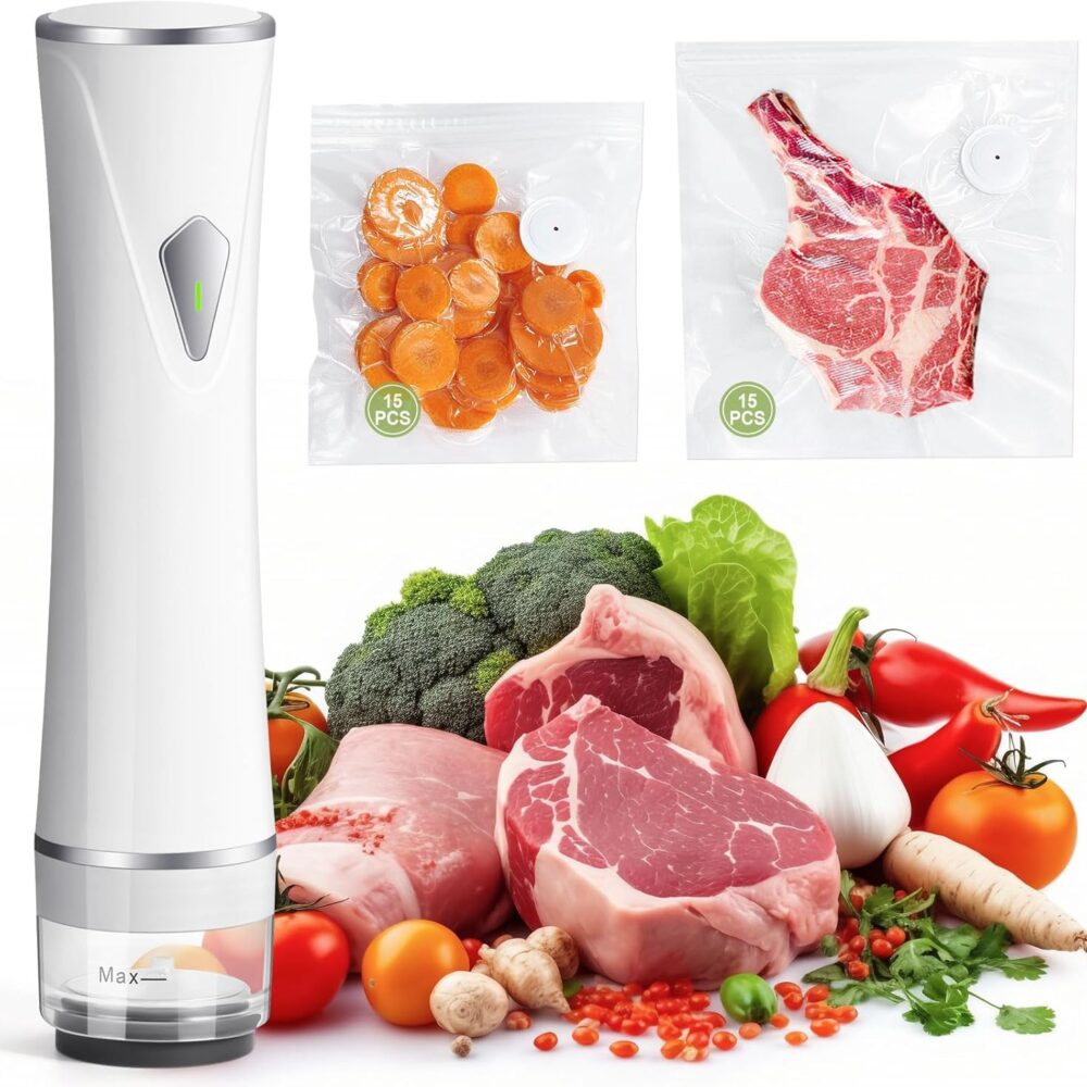 Seladora a vácuo compacta para alimentos, máquina seladora a...