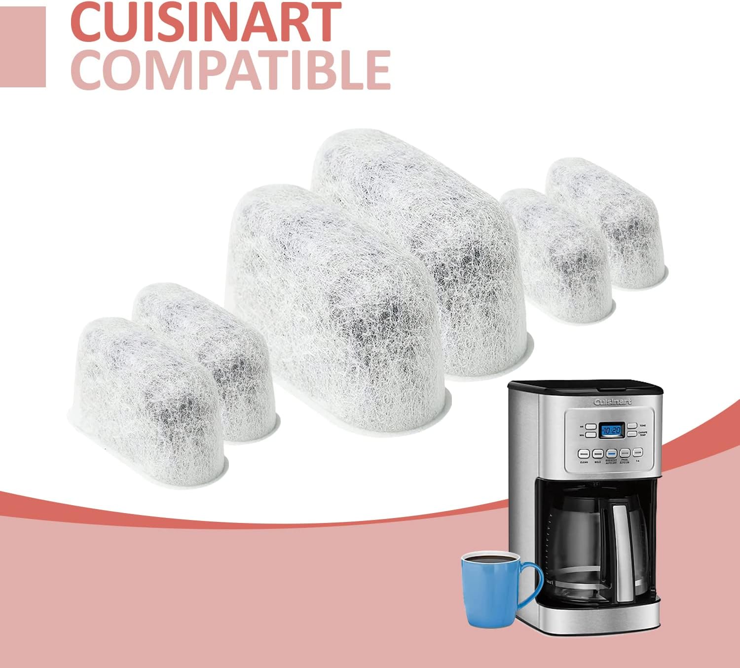 Pacote com 6 filtros de água de carvão de substituição para ... - Image 4