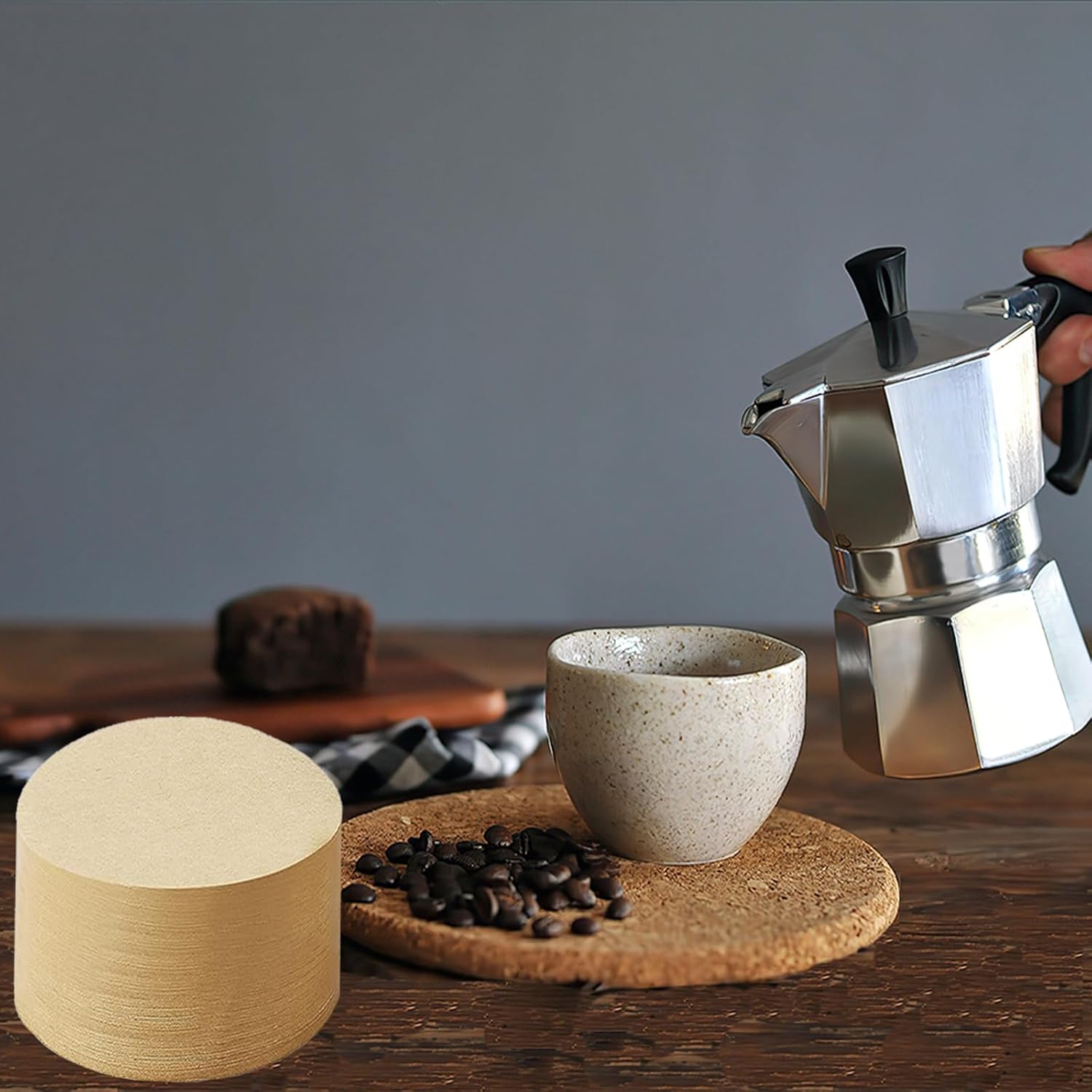 800 filtros de café expresso, filtro de papel de café redond... - Image 3