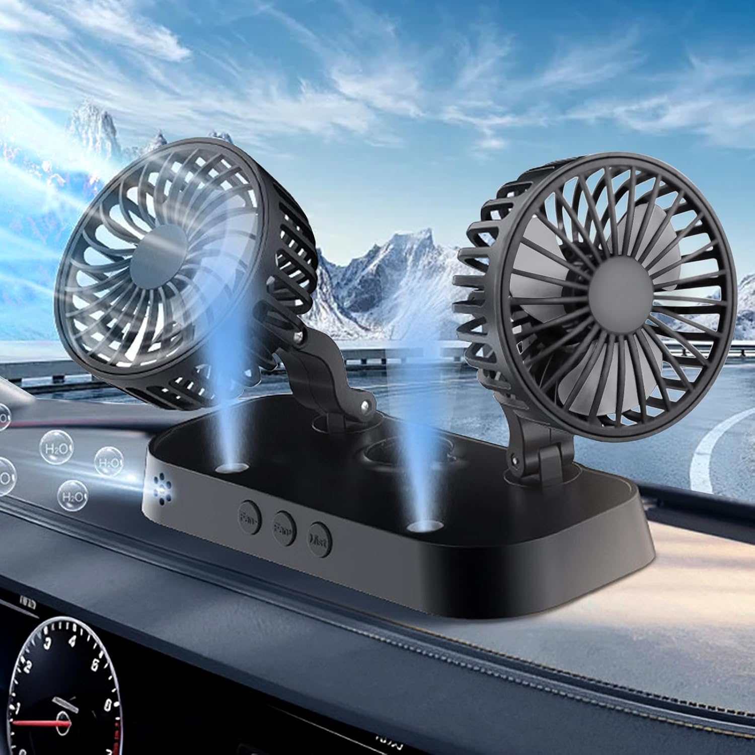 BESWORLDS Ventilador De Carro, Veículo 12 V Para Suv, Traile...