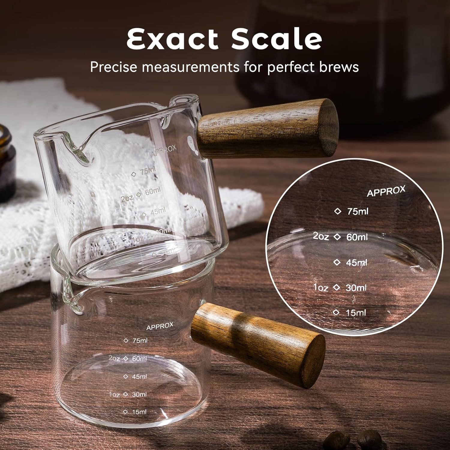 Copo de café expresso com cabo de madeira, 2 pacotes de copo... - Image 7