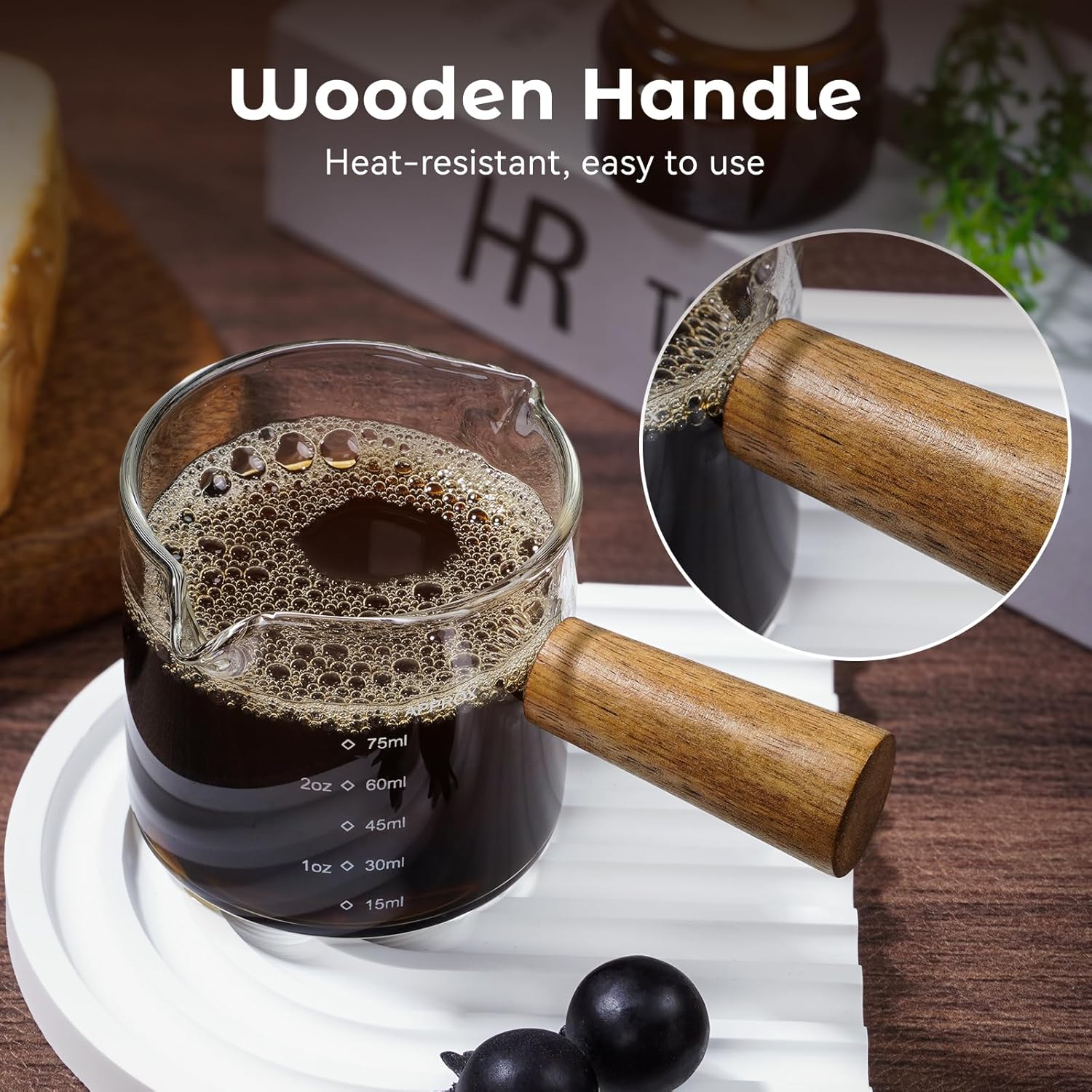 Copo de café expresso com cabo de madeira, 2 pacotes de copo... - Image 6