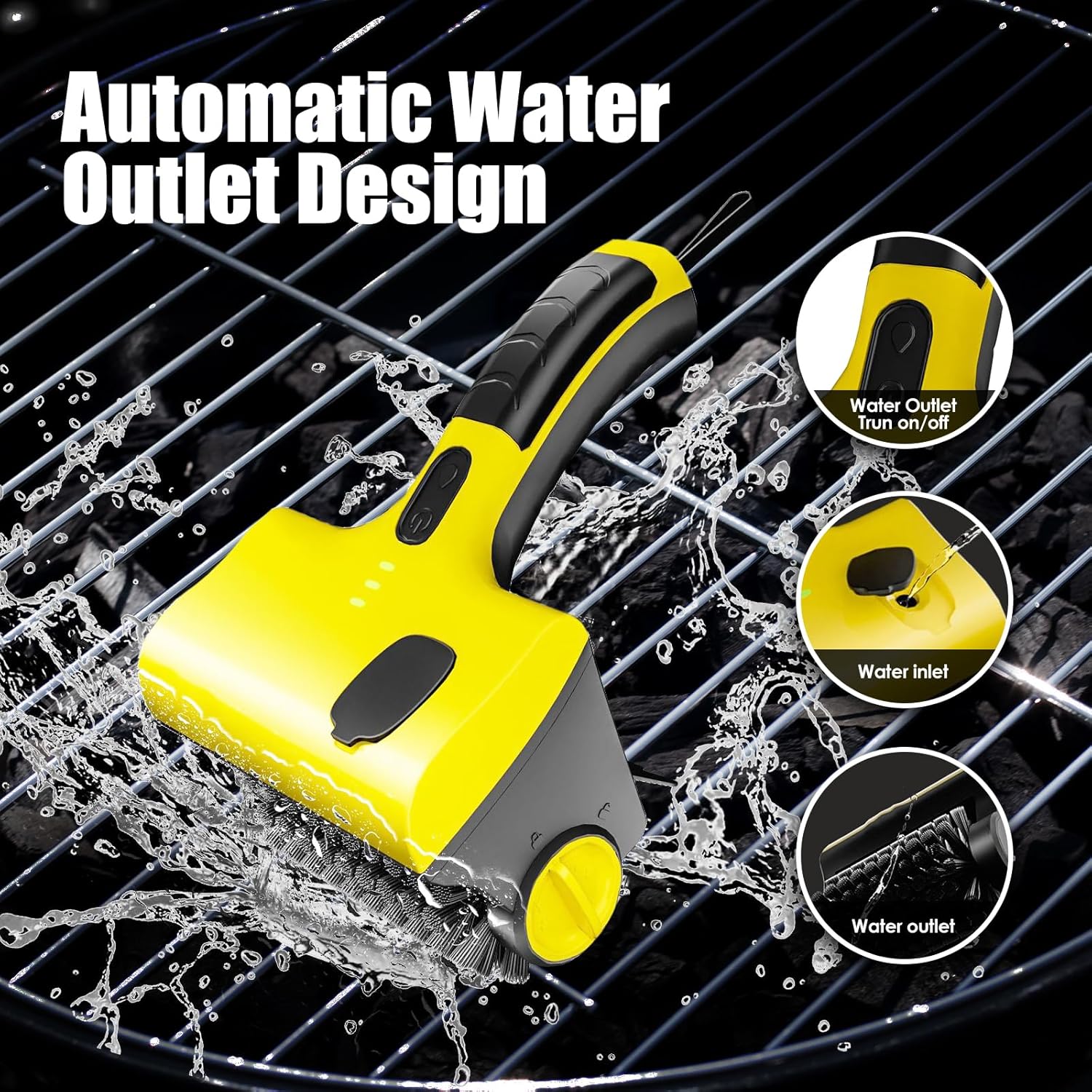 Suteng Escova De Limpeza Para Grelha Elétrica Com Caixa Líqu... - Image 2