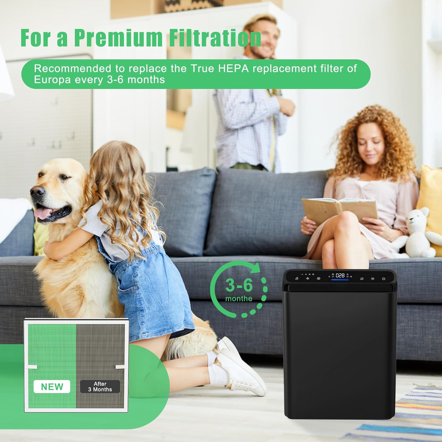 Filtro de substituição Europa True HEPA compatível com purif... | É bom mesmo? Descubra antes de comprar - Image 6