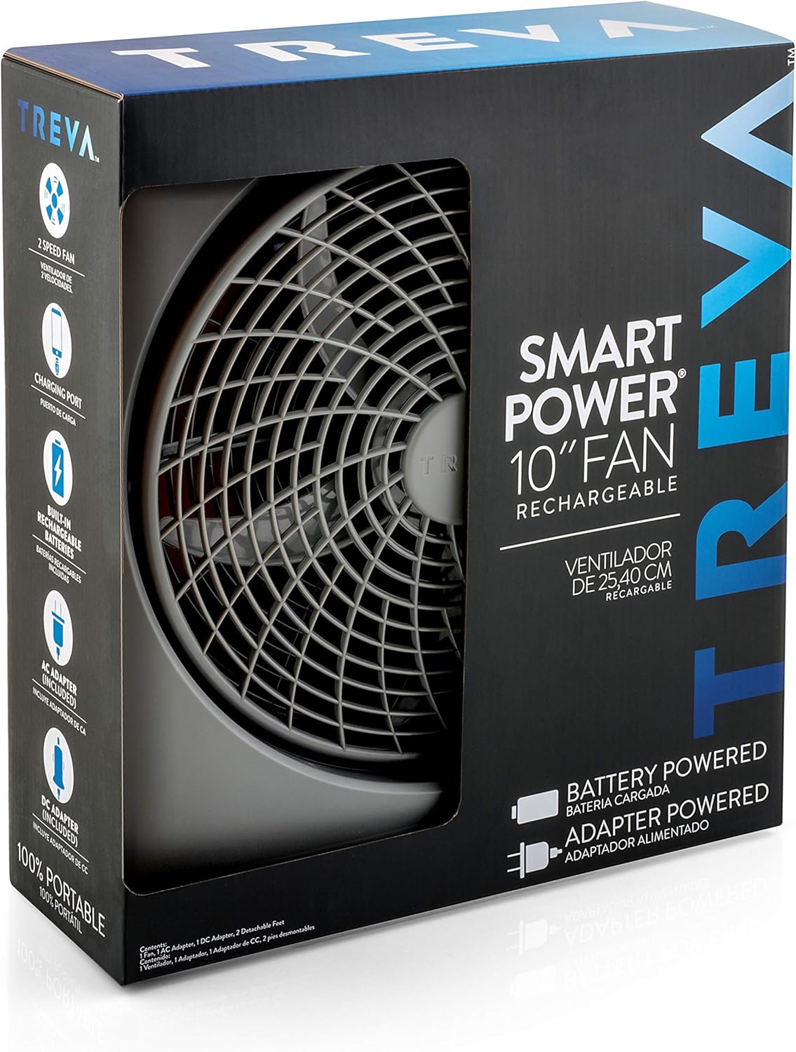 O2COOL Treva Ventilador portátil operado por bateria – Lâmin... - Image 9