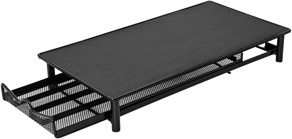 Porta Cápsulas Nespresso Preto com Suporte e Gaveta: Organização Fácil para Seus Cafés Favoritos