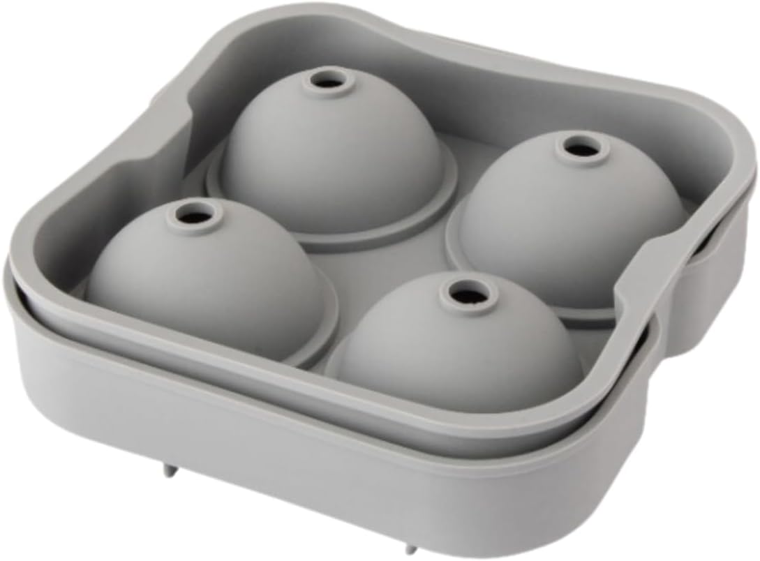 Forma Bandeja de Gelo Redonda Silicone Grande - Whisky, Coquetéis e Bebidas