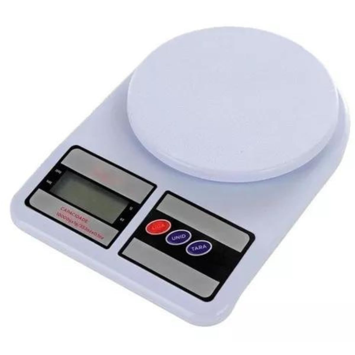 Balança de Cozinha Digital 10Kg - Tarefa, LCD e Alta Precisão