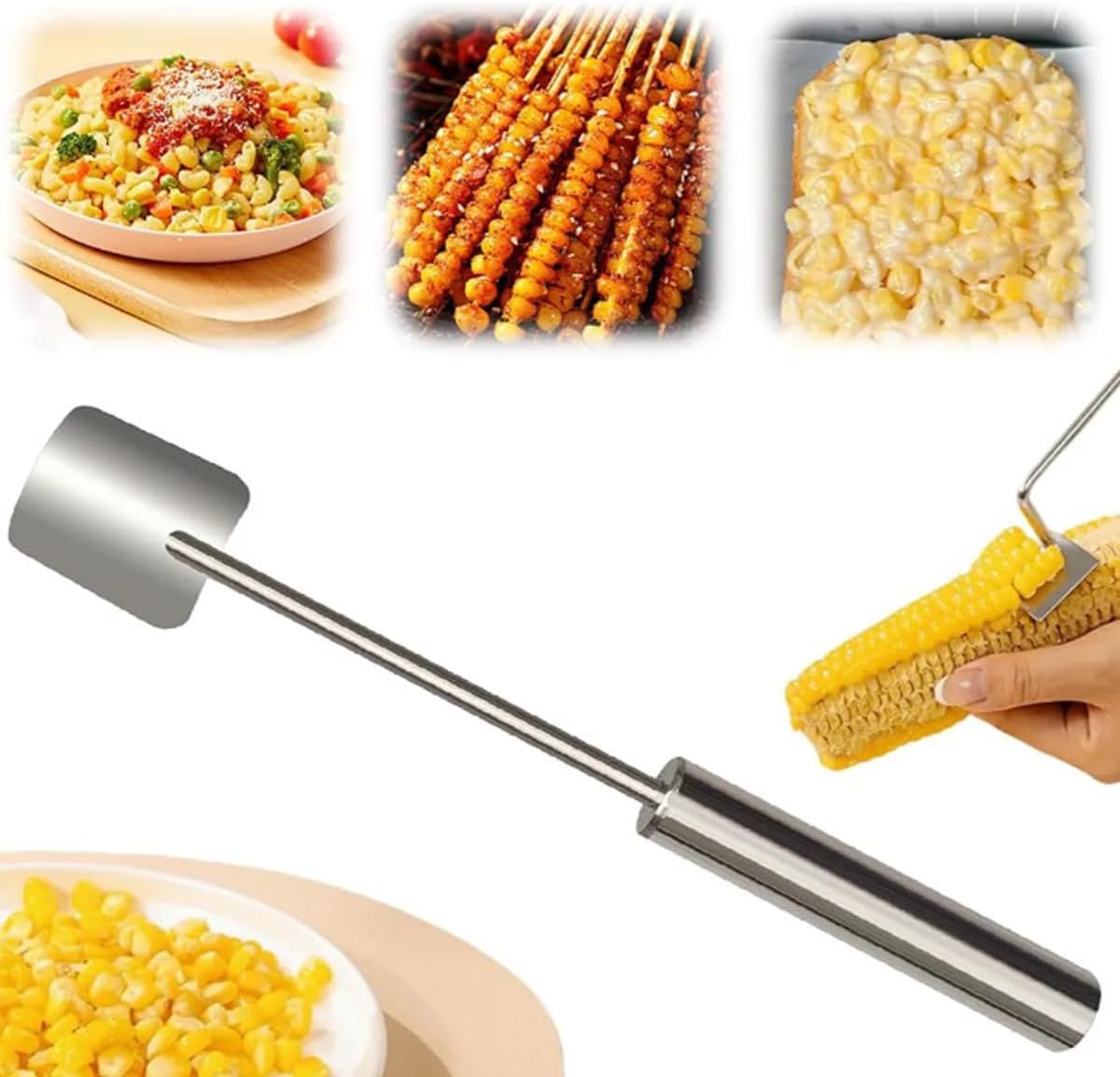 Debulhador de Milho Portátil Aço Inox: Ralador de Milho Eficiente e Prático