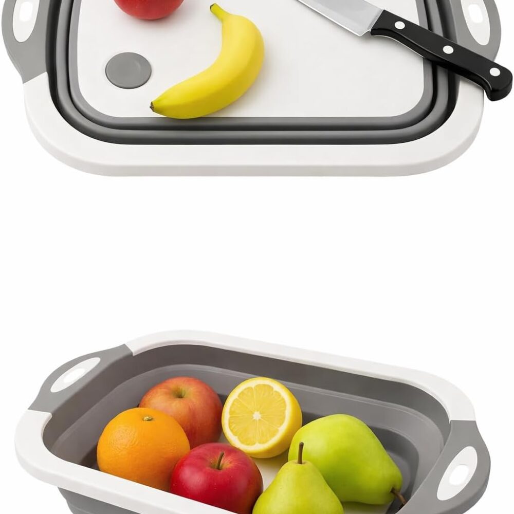 Tábua Bacia Cesta Retrátil Silicone Multifuncional