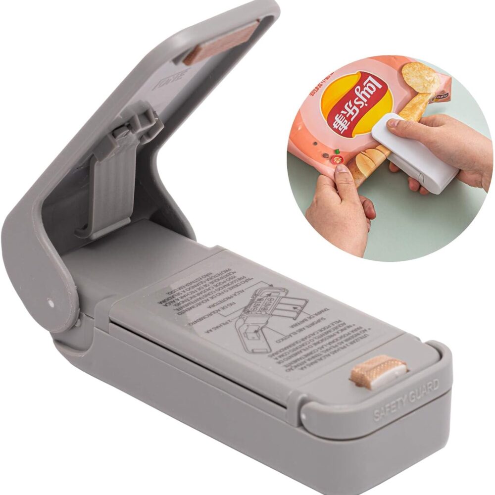 Seladora de Embalagem Plástico LYOR Cinza 9,5cm x 3,5cm 4cm