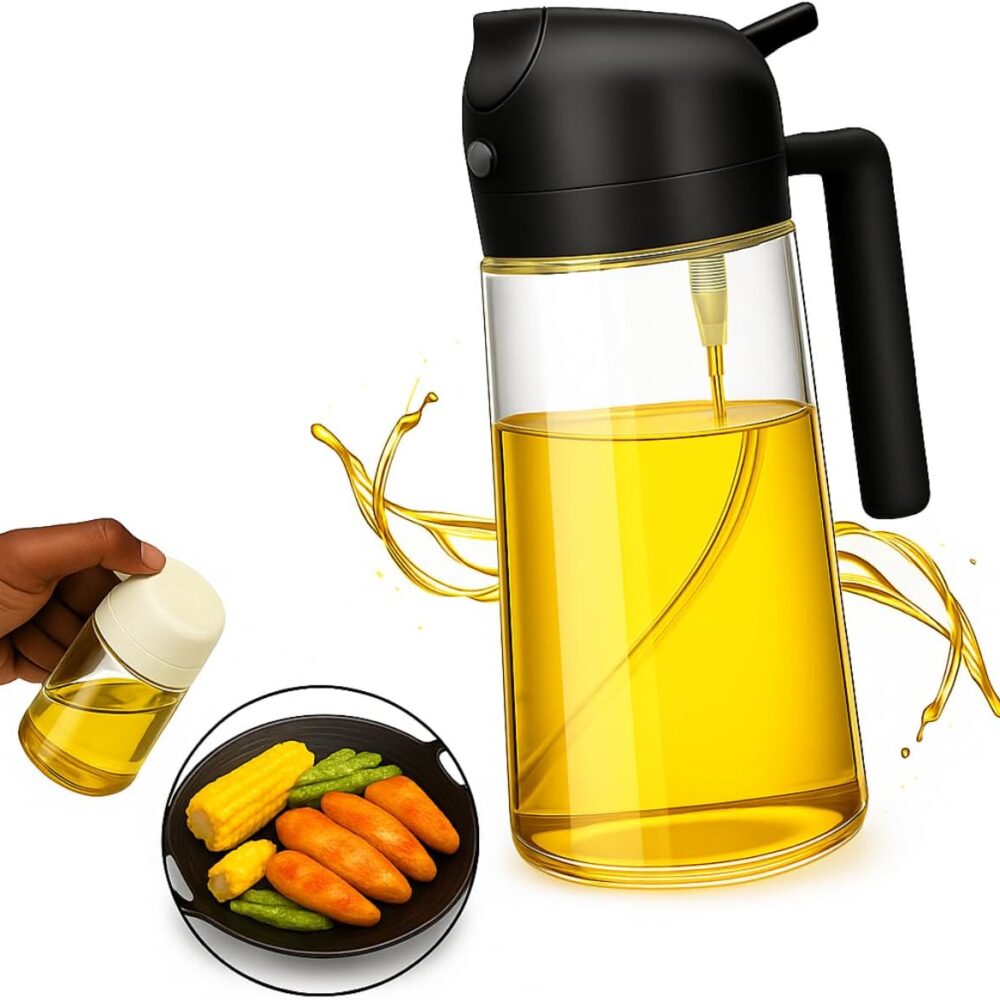 Garrafa Pulverizador de Azeite: análise prática de uso diário e funcionalidade em diversas preparações.