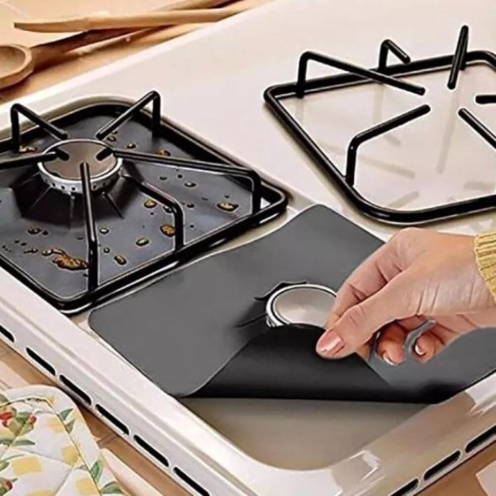 Protetores de Fogão Reutilizáveis Antiaderentes - Combo 4