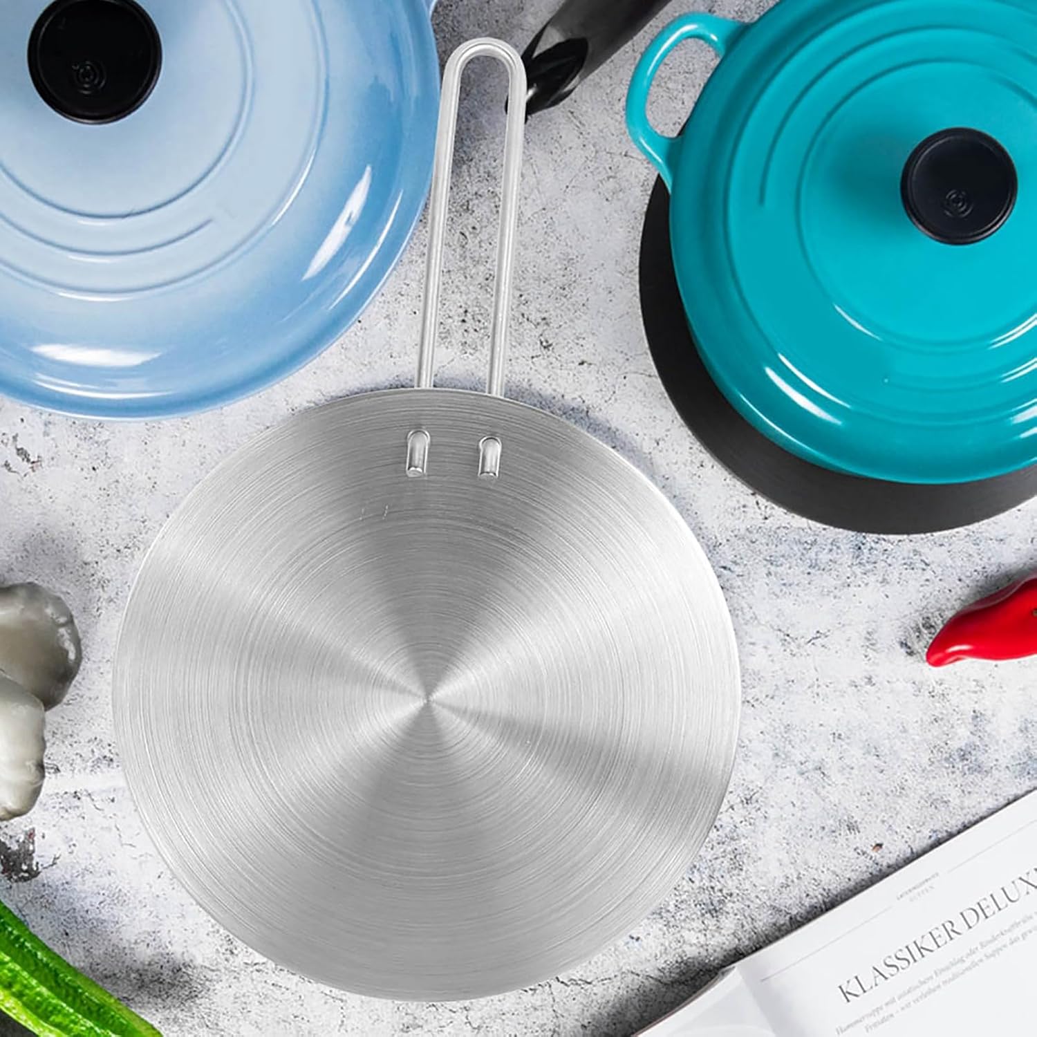 Placa de indução difusora de calor de aço inoxidável BORDSTR... - Image 5