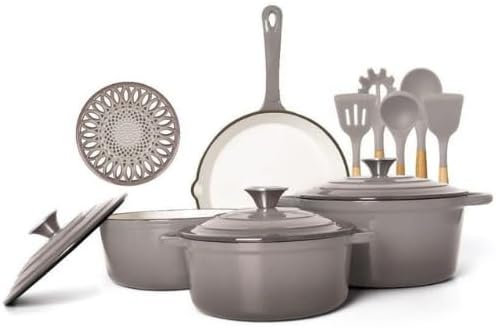 Análise prática do conjunto de panelas de ferro fundido esmaltado 10 peças: custo-benefício e durabilidade.