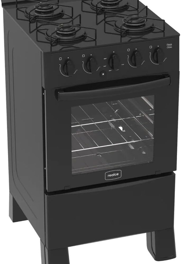 Fogão Ares Glass 4 Bocas Preto: análise do desempenho e da durabilidade após semanas de uso.