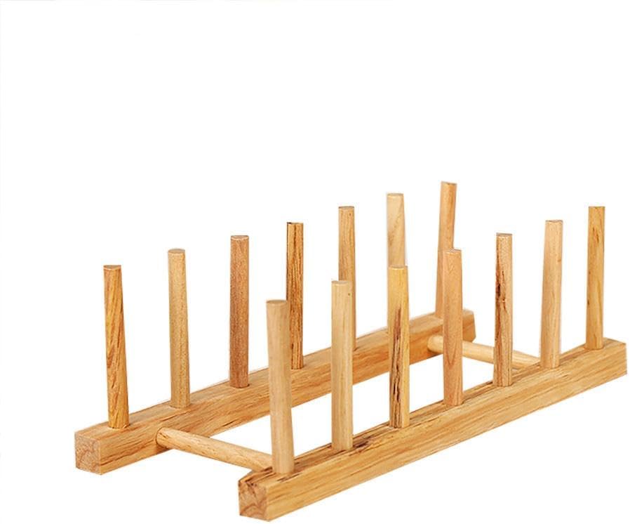 Suporte de prato de bambu: análise prática de organização na cozinha.