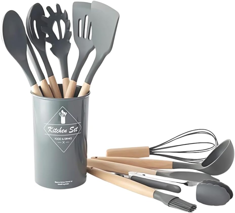 Análise prática do Kit de Utensílios de Cozinha de Silicone: durabilidade e funcionalidade a longo prazo.