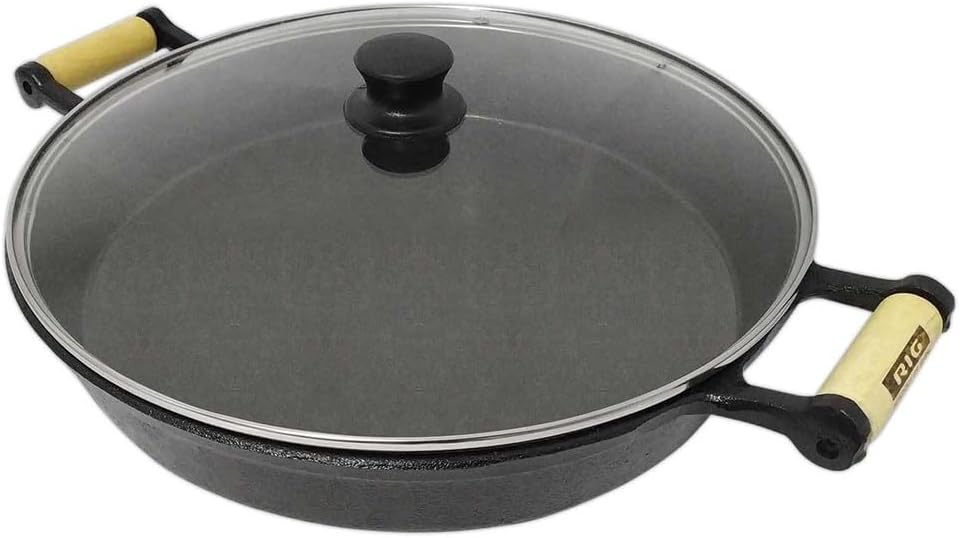 Análise prática da frigideira de ferro fundido para paella: durabilidade e desempenho.