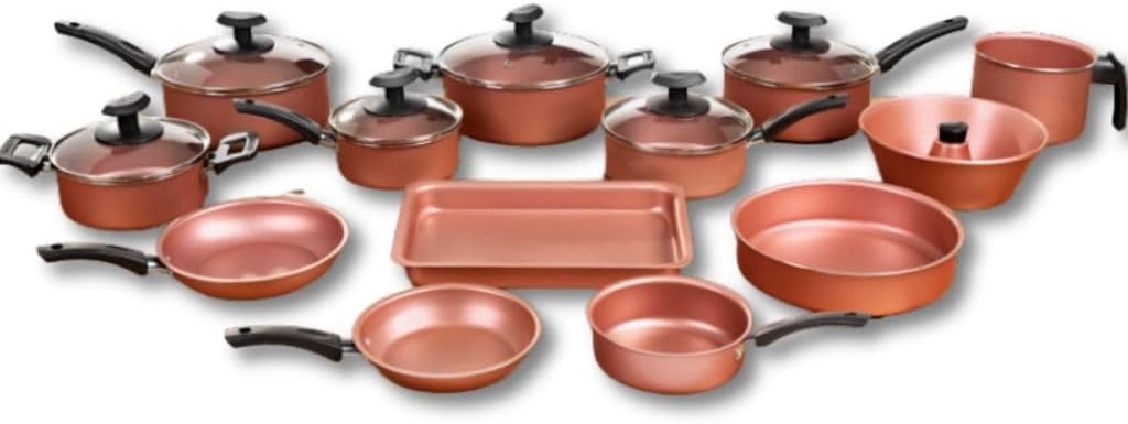 Análise prática do conjunto de panelas antiaderentes de alumínio: qualidade e desempenho no dia a dia.