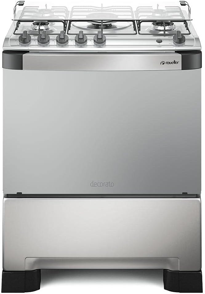 Fogão Mueller 5 bocas Decorato Inox: análise prática do desempenho e durabilidade após 3 meses de uso.