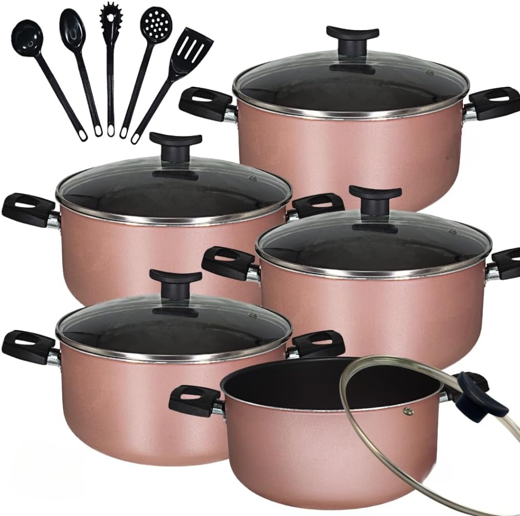 Análise prática do Jogo de Panelas Antiaderente 10 peças: qualidade e durabilidade após uso contínuo.