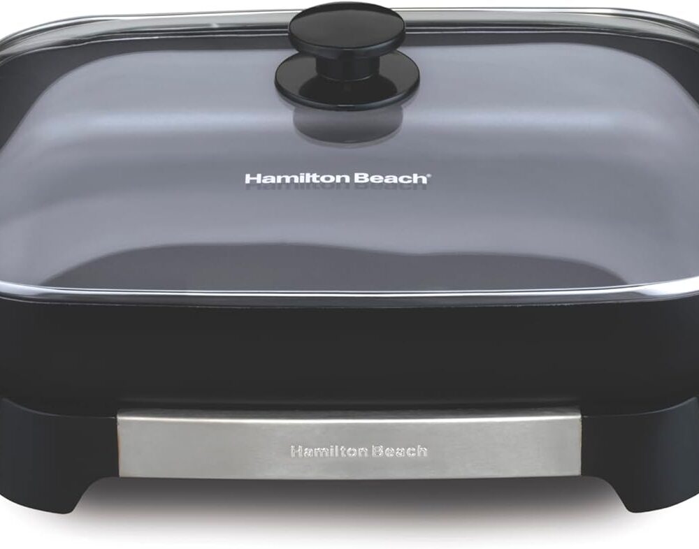 Análise prática da frigideira elétrica Durathon Hamilton Beach: desempenho e durabilidade.